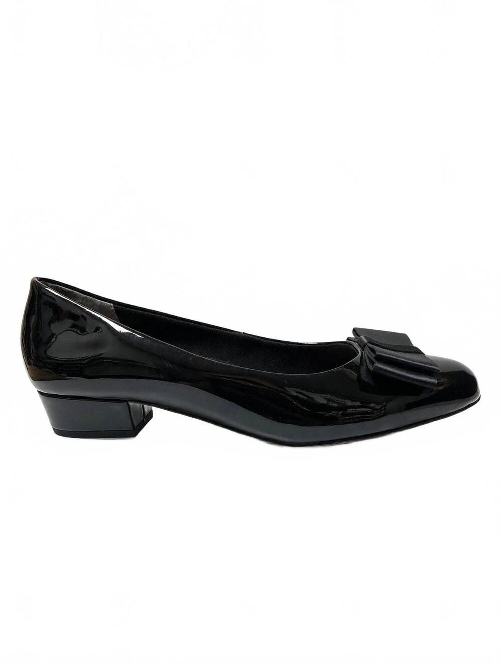 NEW ROS HOMMERSON women's teddi pumps in black patent